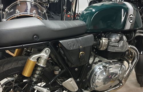 Customer photo review of Sacoche latérale cuir Noir pour Royal Enfield
