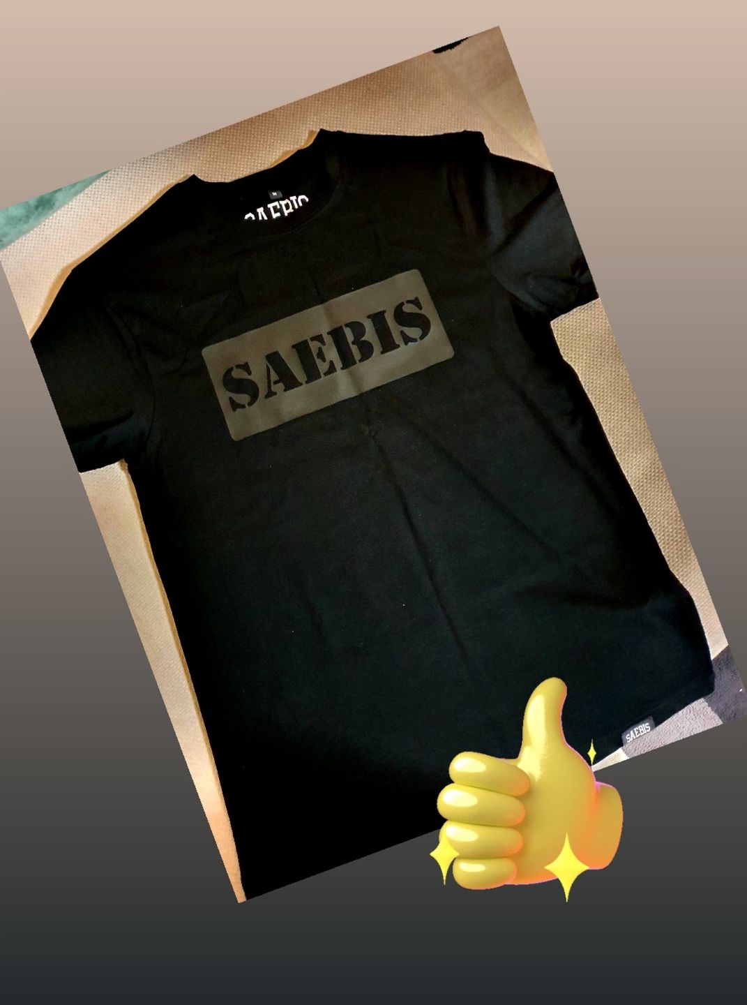 Customer photo review of SAEBIS® All Black Herren T-Shirt schwarz