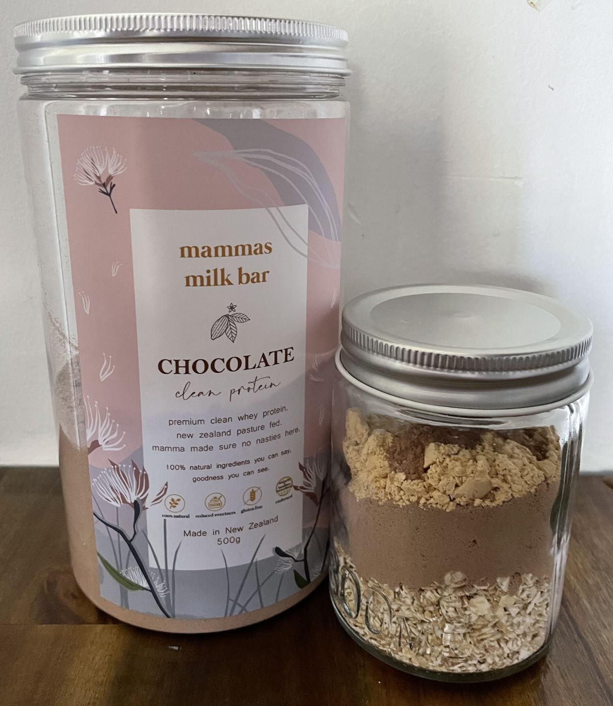 Customer photo review of Chocolate Premium Whey Protein
