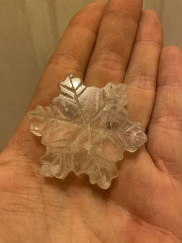 Customer photo review of Clear Quartz Snowflake
