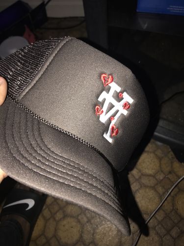 Customer photo review of UPSIDE-DOWN LA Trucker in 'MOCHA' Brown
