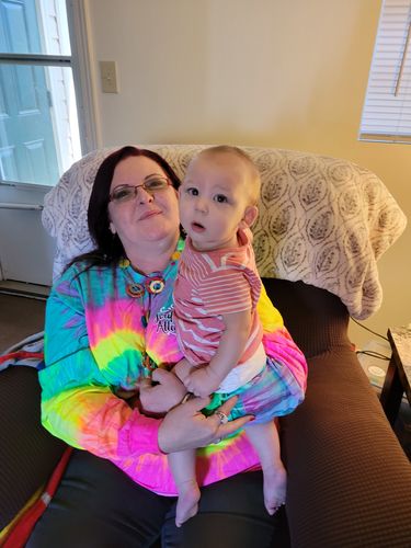 Customer photo review of Bless This Mouth - Long Sleeve Tie Dye
