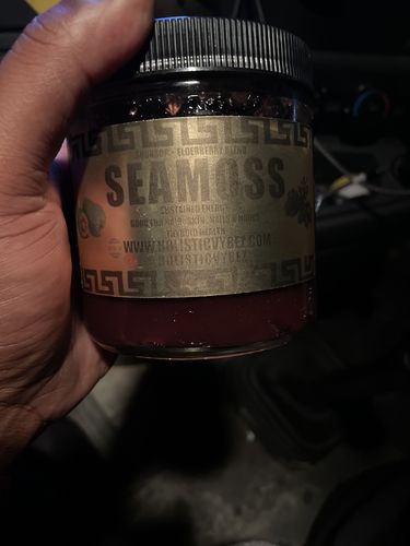 Customer photo review of Elderberry and Soursop Infused Sea Moss Gel