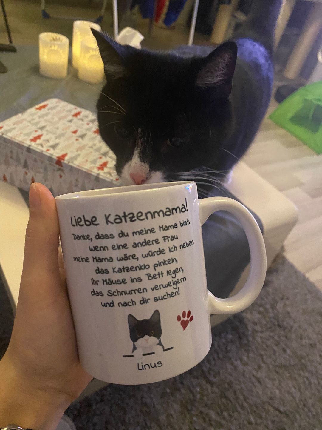 Customer photo review of Liebe Katzenmama/ Lieber Katzenpapa - Individuelle Tasse