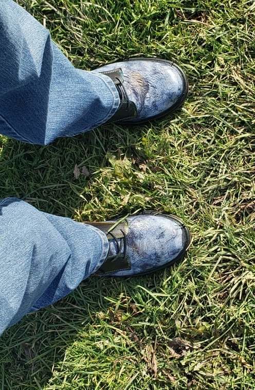Customer photo review of Genuine Leather Vintage Boots