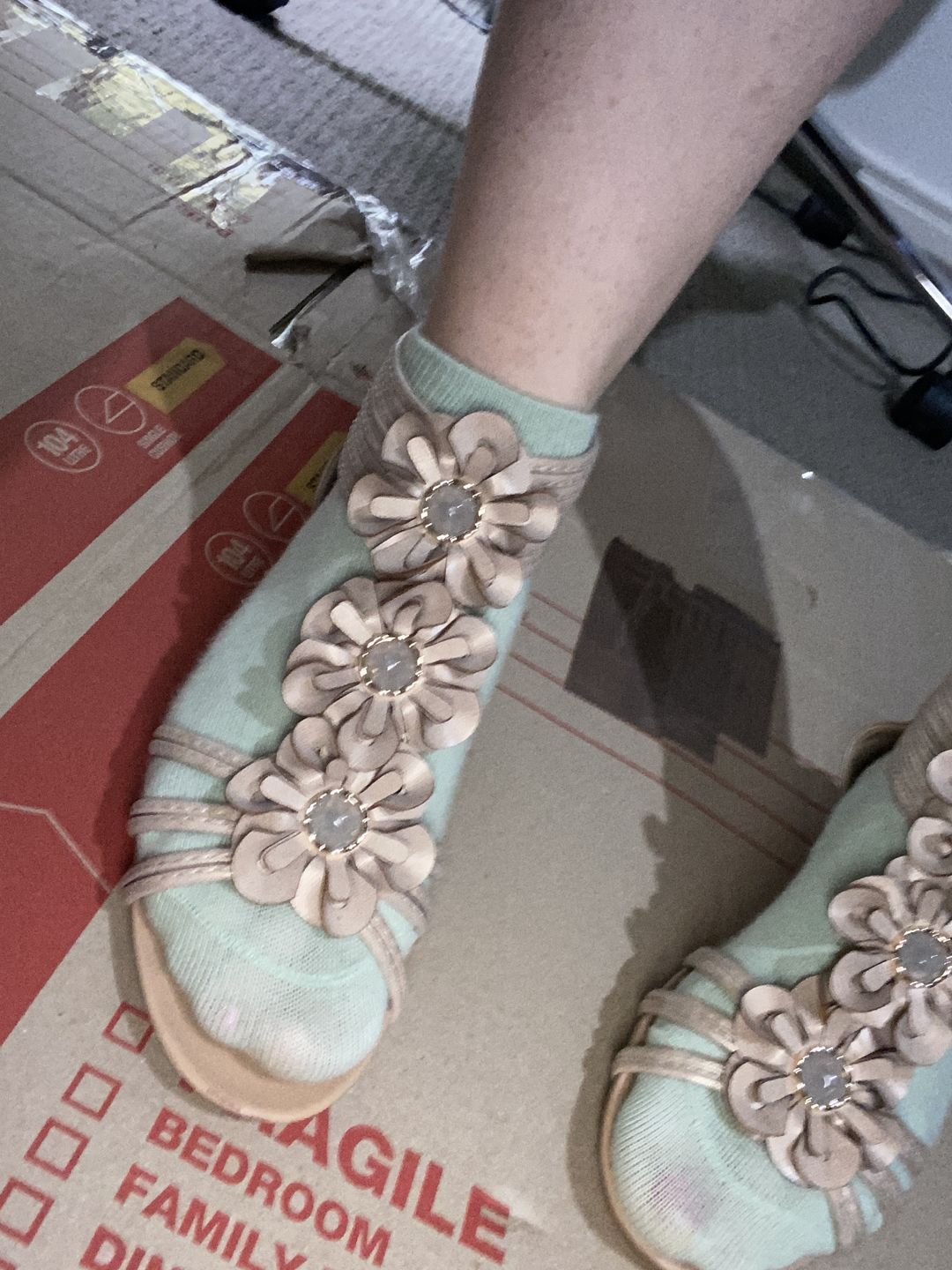 Customer photo review of Bohemian Comfy Sandals