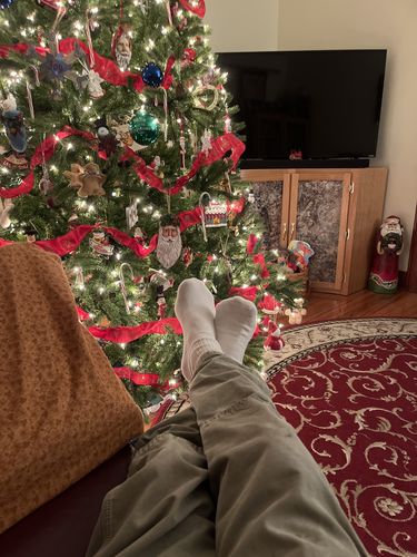 Customer photo review of J.B. Field's Casual "98% Cotton Cushion" Non-Elastic Sock