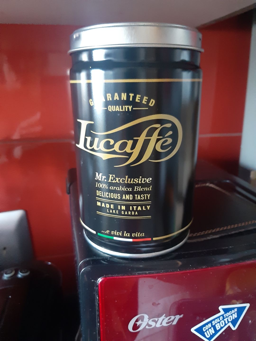 Customer photo review of Lata Lucaffe Classic y Mr. Exclusive 250 grs Grano Molido