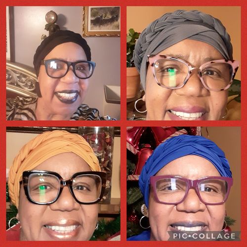 Customer photo review of Stretchy Rope Twist Turban