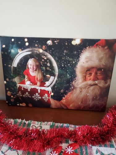 Customer photo review of Santa's Snow Globe