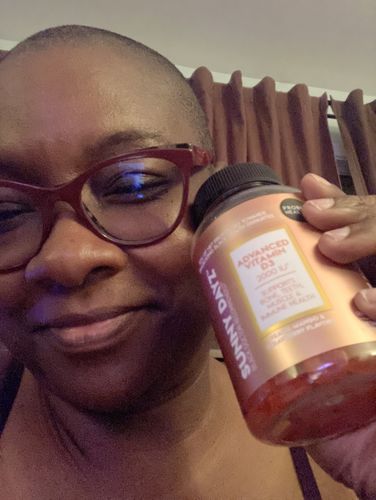 Customer photo review of SUNNY DAYZ- Advanced Vitamin D 2000IU (Plant-Based) Gummies (45 Day Supply/ .55 Cent A Day) CLICK HERE