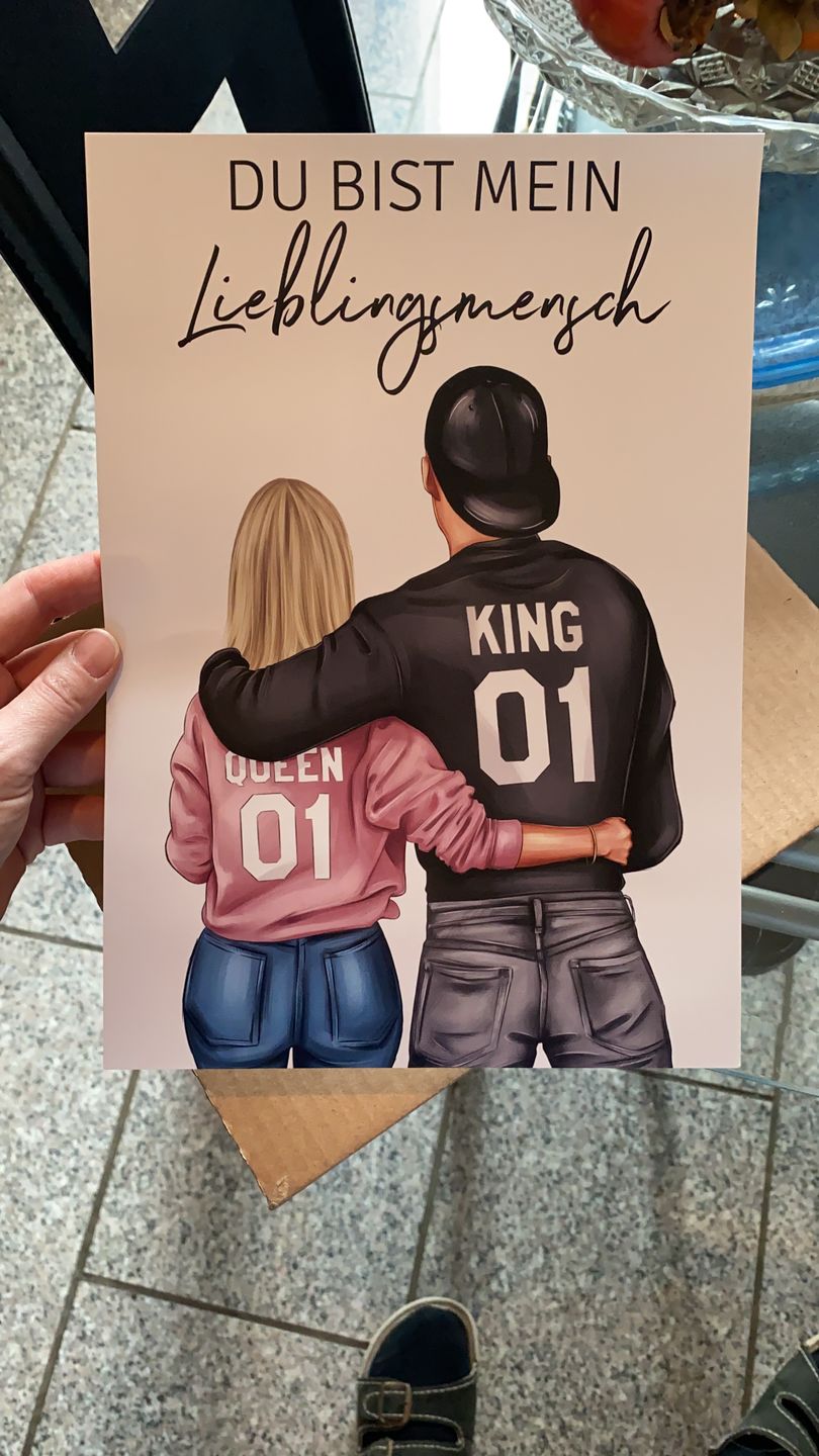 Customer photo review of Pärchen (Mann & Frau) - Personalisiertes Poster