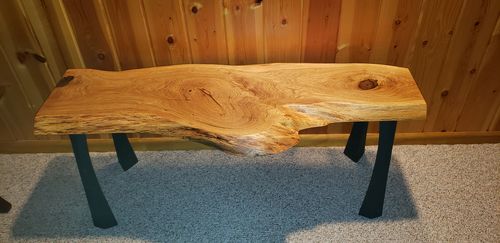 Customer photo review of Metal Bench Legs, Coffee Table Legs, Furniture Legs, Set of 2 pcs, Flowyline Metal Design | 116 Nura