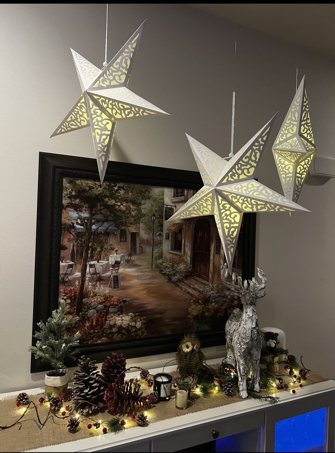 Customer photo review of 24" Atomic White Paper Star Lantern, Chinese Hanging Wedding & Party Decoration