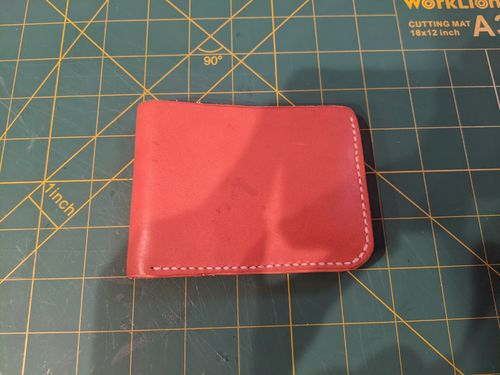 Customer photo review of No.55 | Leather Bill Fold Wallet (Digital Pattern)