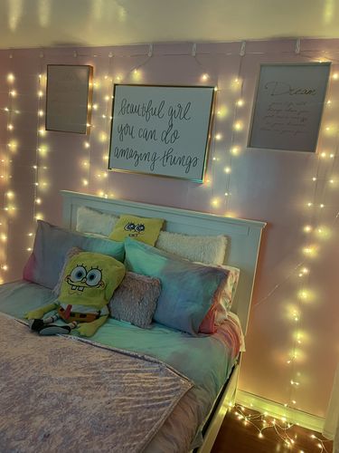 Customer photo review of DormVibes Color Changing Wall Lights