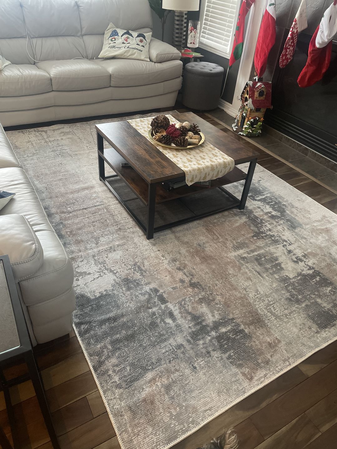 Customer photo review of Abstract Twilight Ash Rug