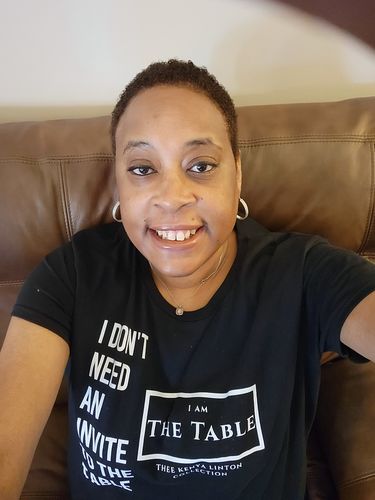 Customer photo review of I AM The Table Limited Edition Tee (Front Print)