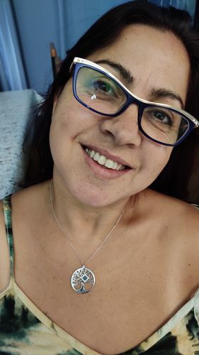 Customer photo review of Tree of Life Necklace