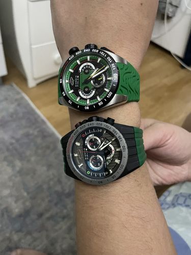 Customer photo review of SHIFT - Green Swiss Sport Chrono Watch
