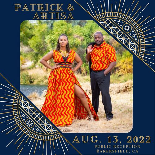 Customer photo review of African Print Dawud Short Sleeve Shirt