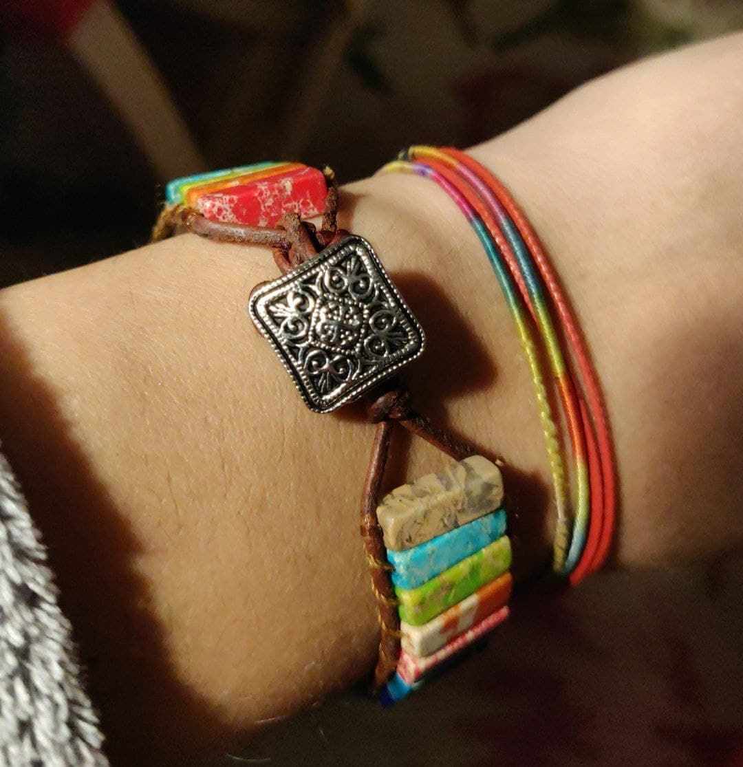 Customer photo review of Chakra Energy Bracelet