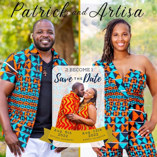 Customer photo review of African Print Lagina Jacket and Pant Set