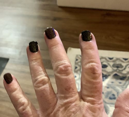 Customer photo review of GHDip Dip Powder Nail Kit G6407(Glitter Red Color)