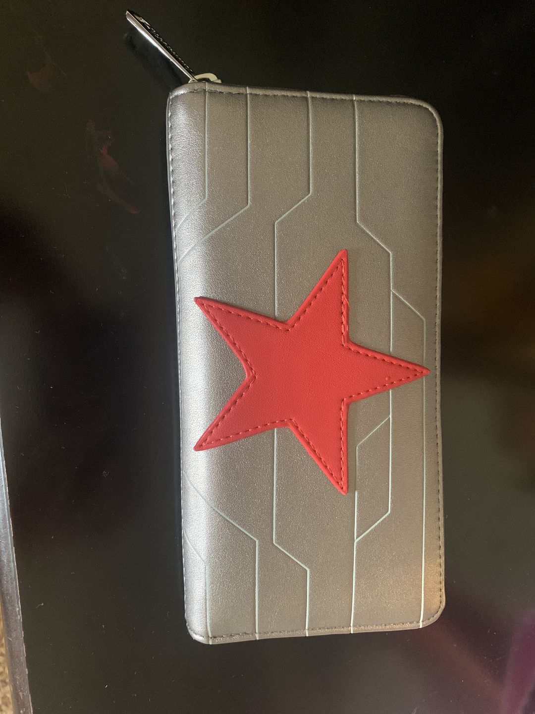 Customer photo review of Marvel Winter Soldier Cosplay Zip-Around Wallet - September Preorder