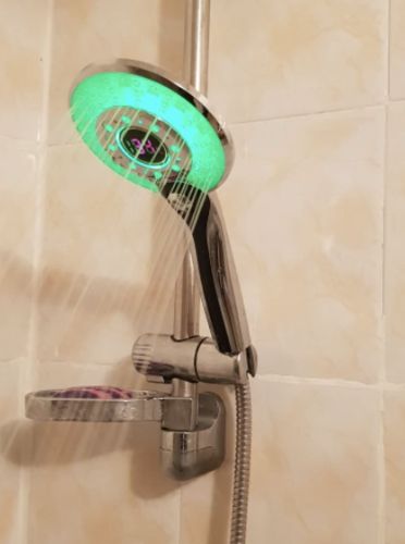 Customer photo review of Vespani LED Temperature Shower Head