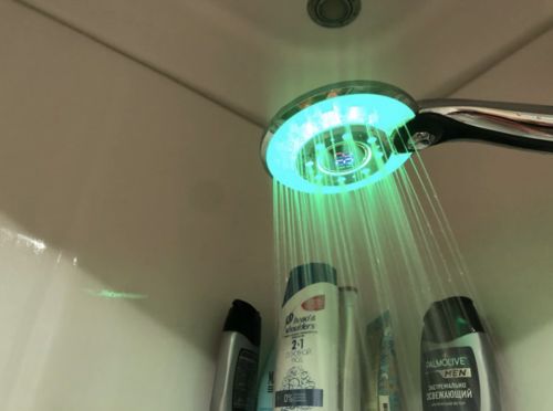 Customer photo review of Vespani LED Temperature Shower Head