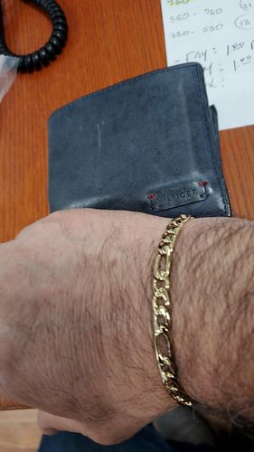 Customer photo review of 7mm Stainless Steel Figaro Link Bracelet