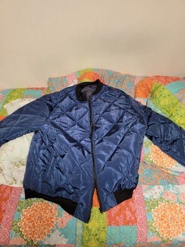 Customer photo review of MEN STANDING COLLAR SOLID THICK COATS( 💥Over $89+ ,Code MY10🛒)