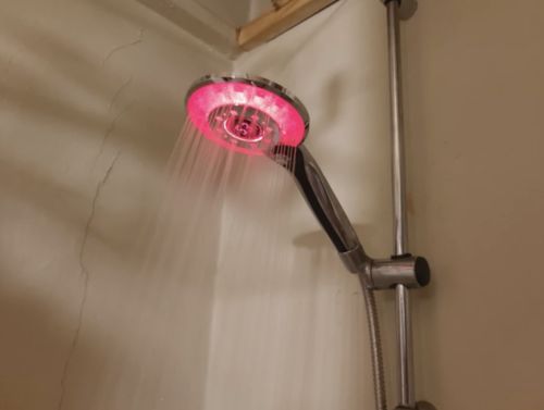 Customer photo review of Vespani LED Temperature Shower Head