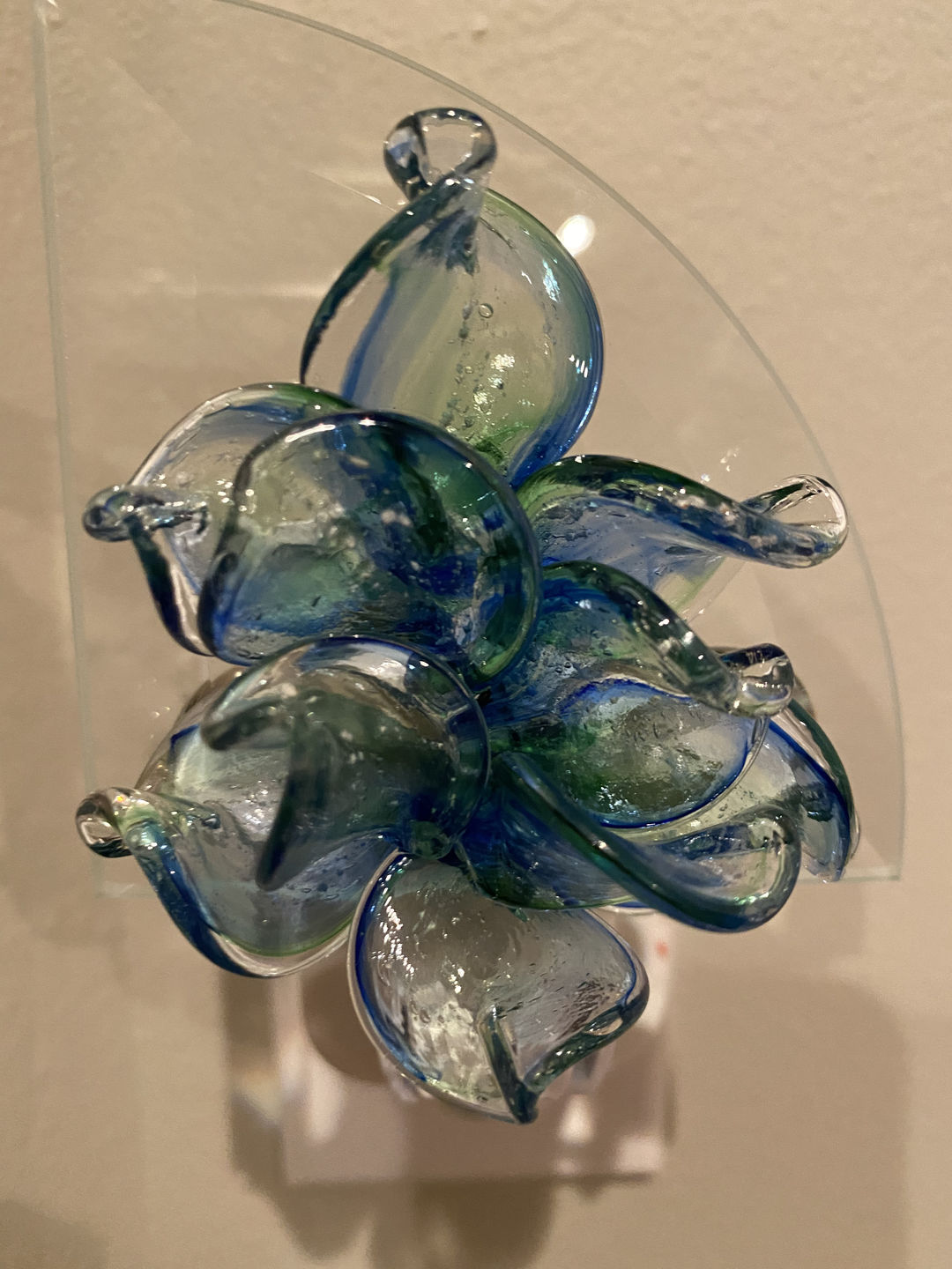 Customer photo review of Memorial Nightlight Flower with Cremation Ash