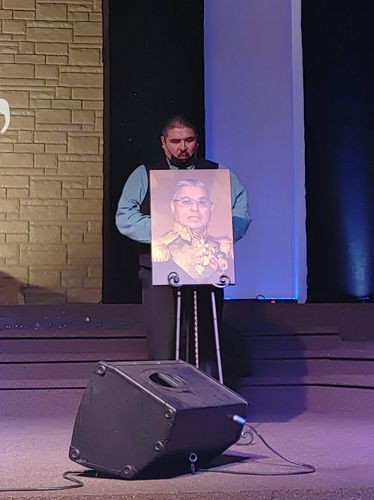 Customer photo review of The Colonel - Custom Canvas