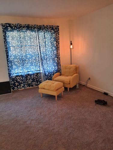 Customer photo review of Sofa Chair with Ottoman Fabric Lounge Recliner Adjustable Backrest