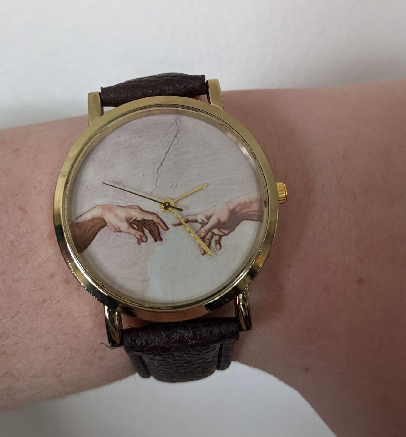 Customer photo review of Creation of Adam Watch