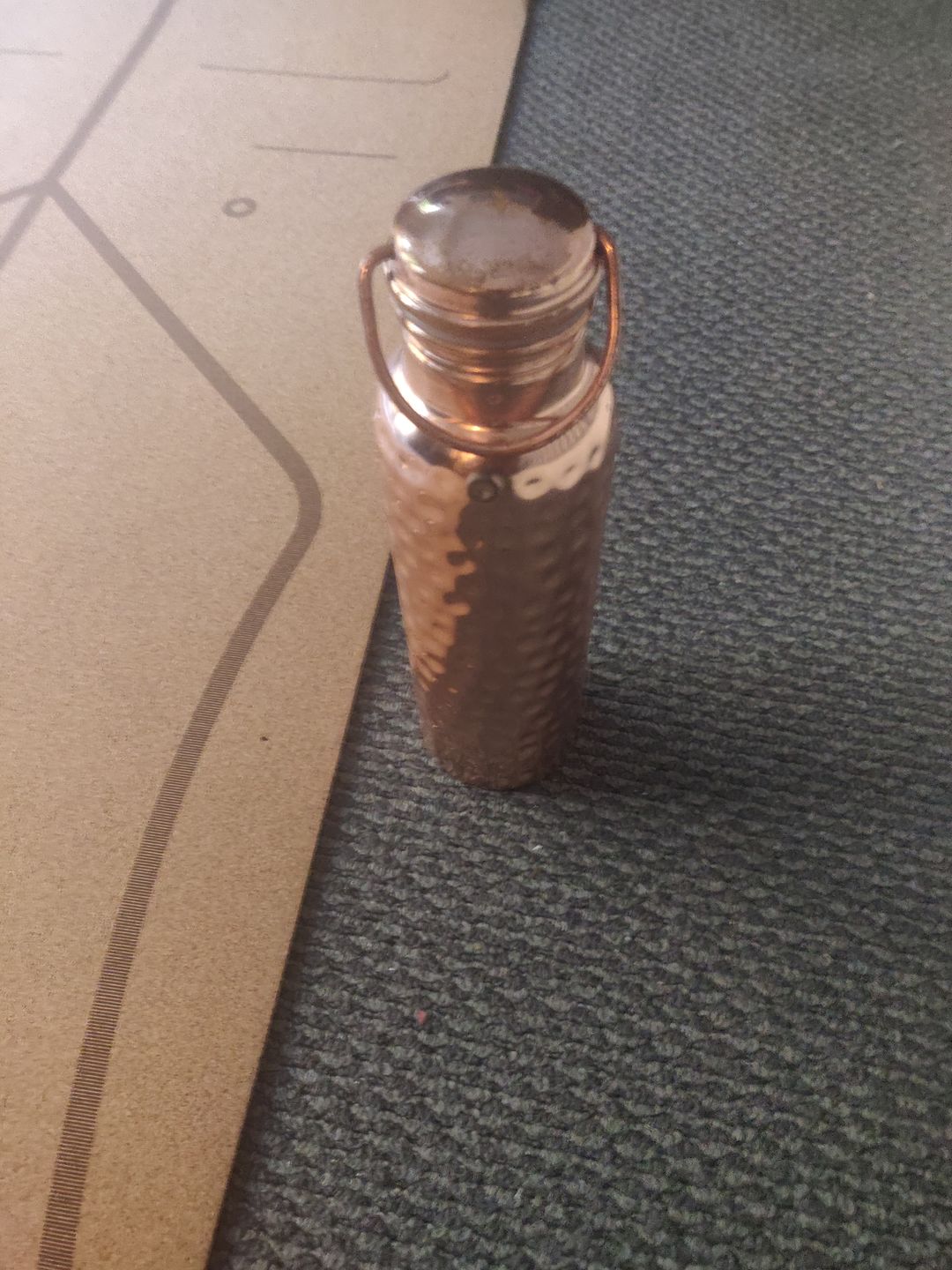 Customer photo review of Copper Water Bottle