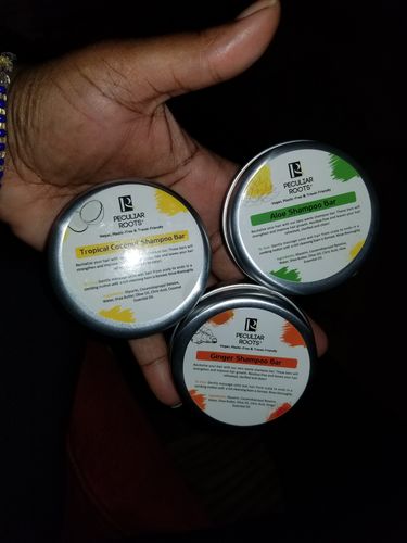 Customer photo review of Peculiar Locs Shampoo Bar (New)