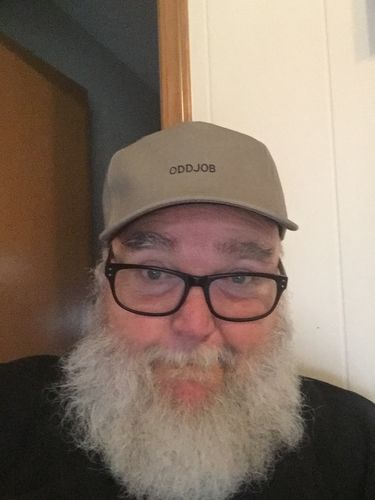 Customer photo review of Big Curved Brim Hat, Grey