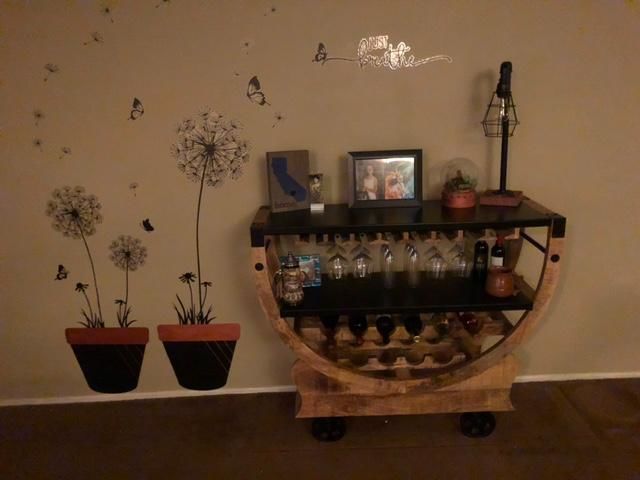 Customer photo review of Unfinished Wooden Flower Pot Shape - Flower - Craft - up to 24" DIY
