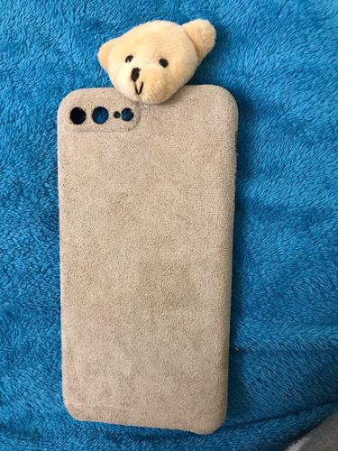 Customer photo review of Bear Doll Brown iPhone Case