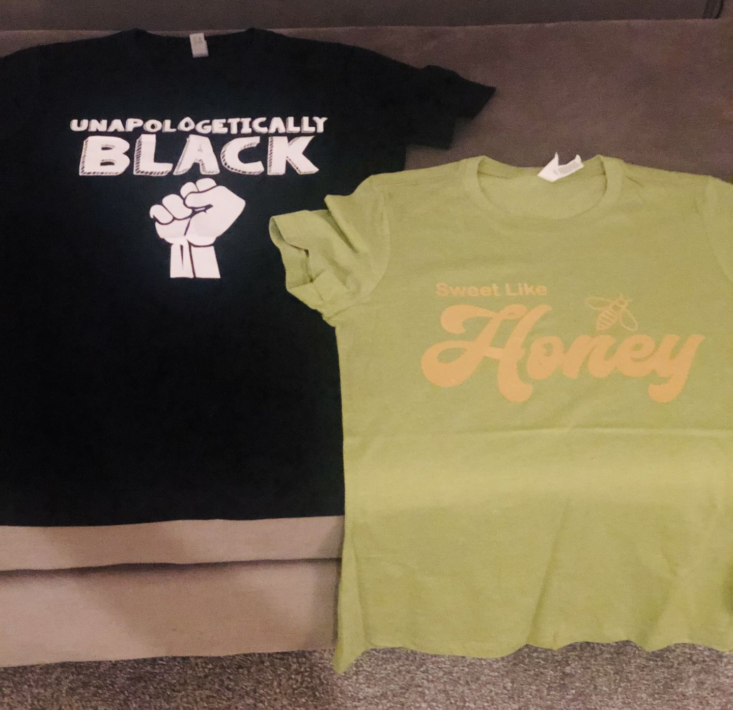 Customer photo review of Mystery Surprise Tees (2 Shirts)