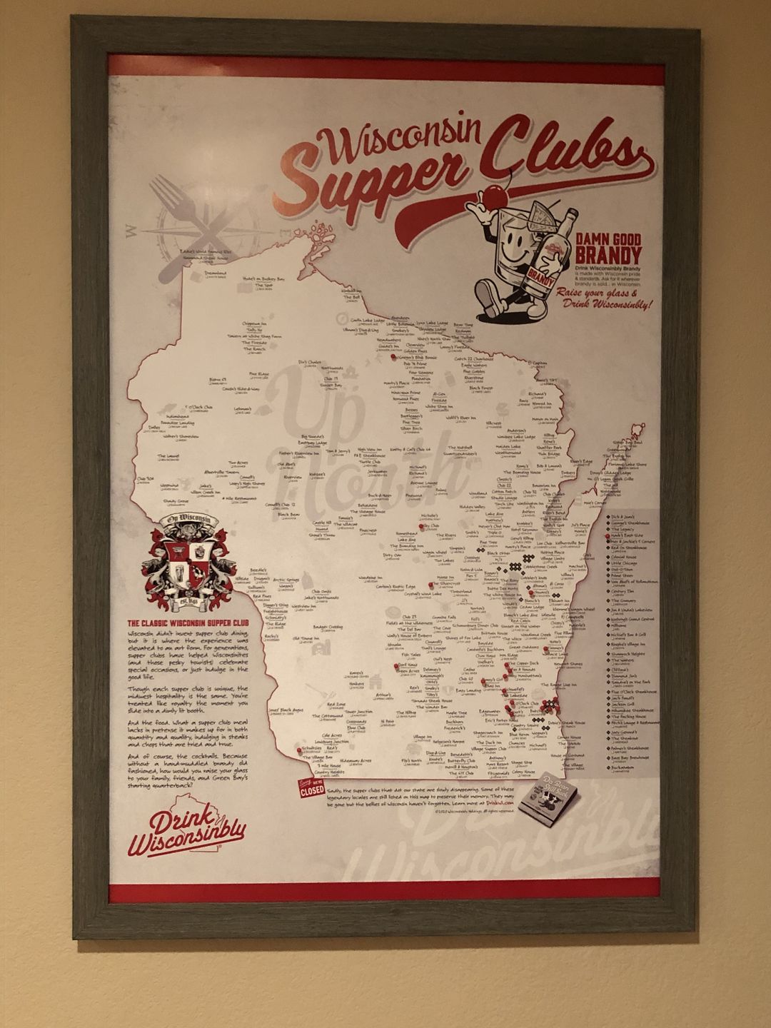 Customer photo review of Wisconsin Supper Clubs Poster
