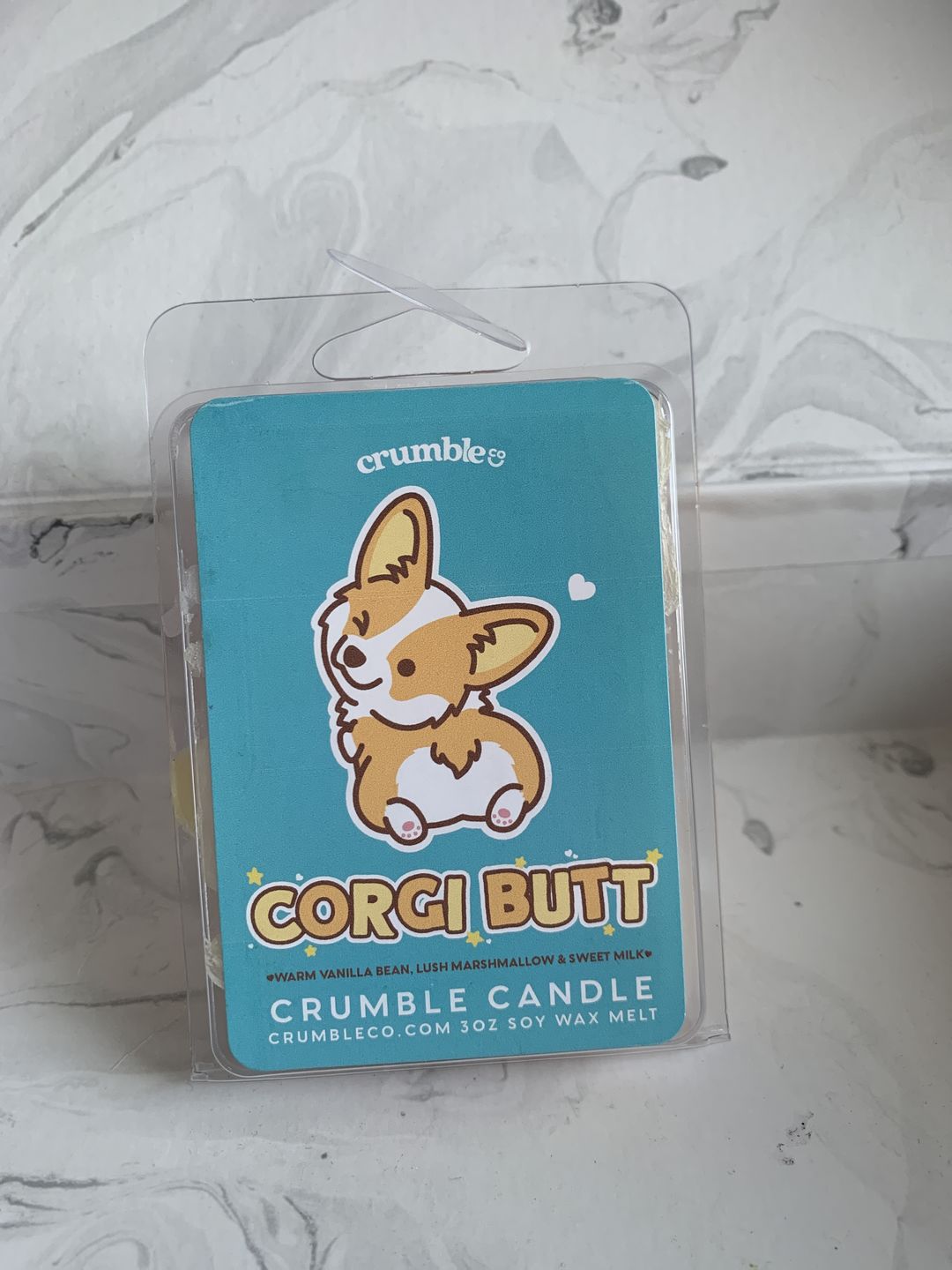 Customer photo review of Corgi Butt Wax Melts