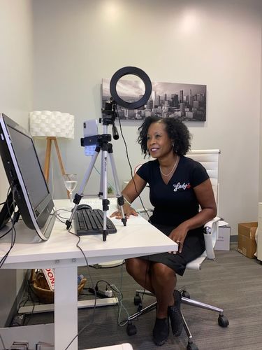 Customer photo review of Curly Hair Wash and Go System with Organic Jojoba Oil for Moisturizing Hair with Lavender Fragrance (Step 1 - 4)