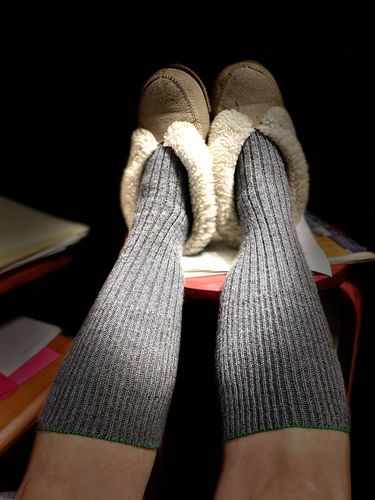 Customer photo review of J.B. Field's Military Wool Thermal Knee-High Boot Sock