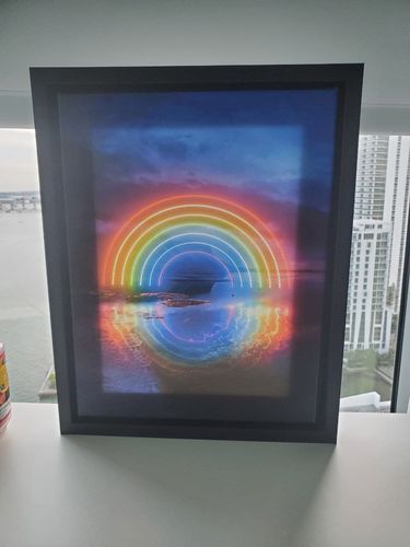 Customer photo review of Neon Hope Canvas Set