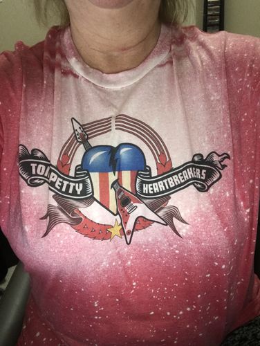 Customer photo review of Tom Petty and the Heartbreakers bleached tee